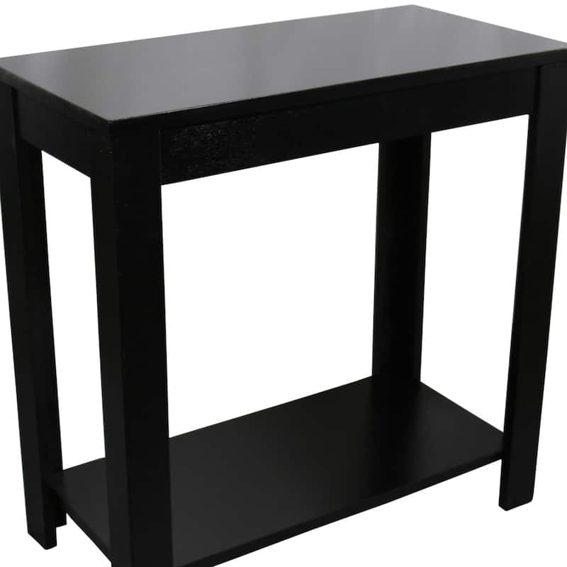 24" Tall Wooden Side Table / End Table, Traditional Design, Dark Cherry