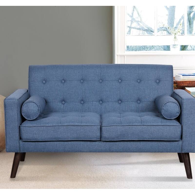 Valadez Mid-century Modern Tufted Upholstered Loveseat
