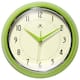 Round Retro Kitchen Wall Clock by Infinity Instruments - 9.5 x 3.25 x 9.5 - Apple Green