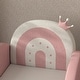 preview thumbnail 7 of 7, Qaba Kids Rocking Chair, Princess Crown Toddler Chair, Children's Armchair Rocker with Rainbow Backrest