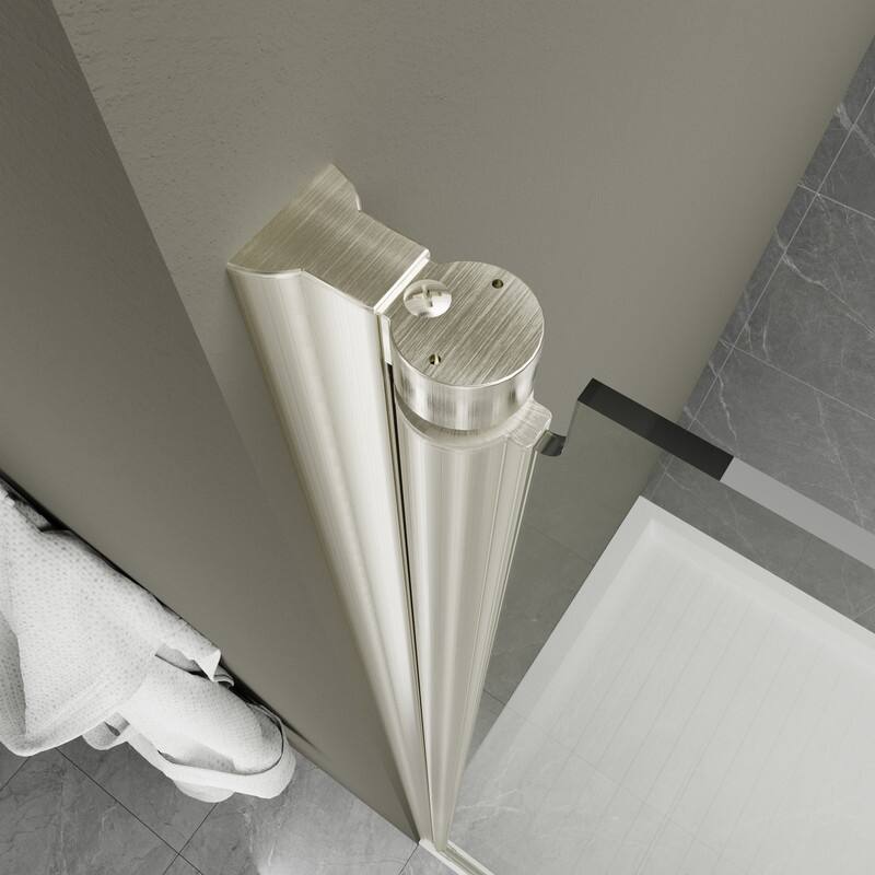 Alvana 60‘’×72'' Semi-Frameless Hinged Shower Door
