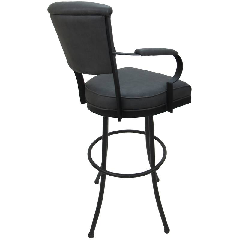 Miami Extra Tall 34" Spectator Metal Bar Stool on Noam Base - 34" Seat Height