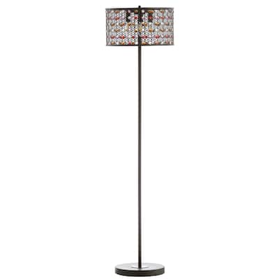 SAFAVIEH Collection Inspired by Disney's Live Action Film Aladdin-Mosiac 60" LED Floor Lamp - 15" x 15" x 59.7"