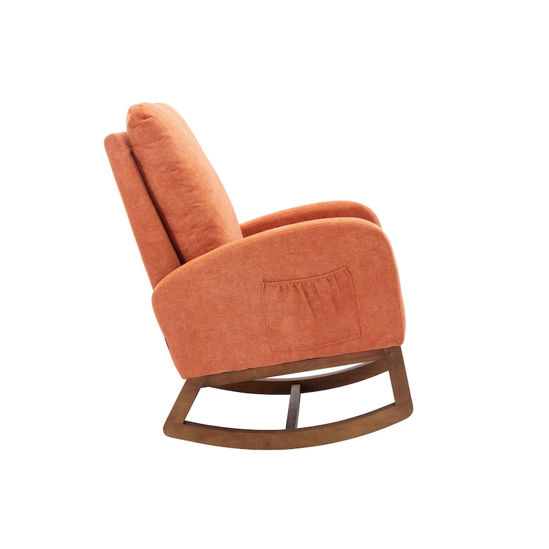 Living room Comfortable rocking chair living room chair Orange Bed