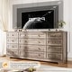 preview thumbnail 12 of 26, 12 Drawers Wood Dressers, 63" Long TV Stand Dresser for 65 Inch TV