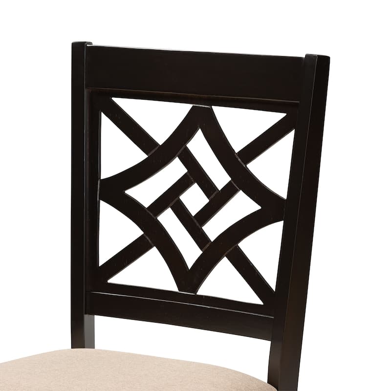 Nicolette Modern and Contemporary Transitional 2-PC Dining Chair Set