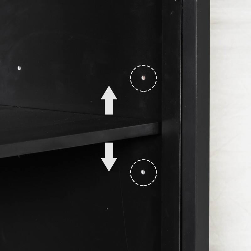 3-Doors Storage Cabinet with Large Storage Space for Living Room and Dining Room Storage