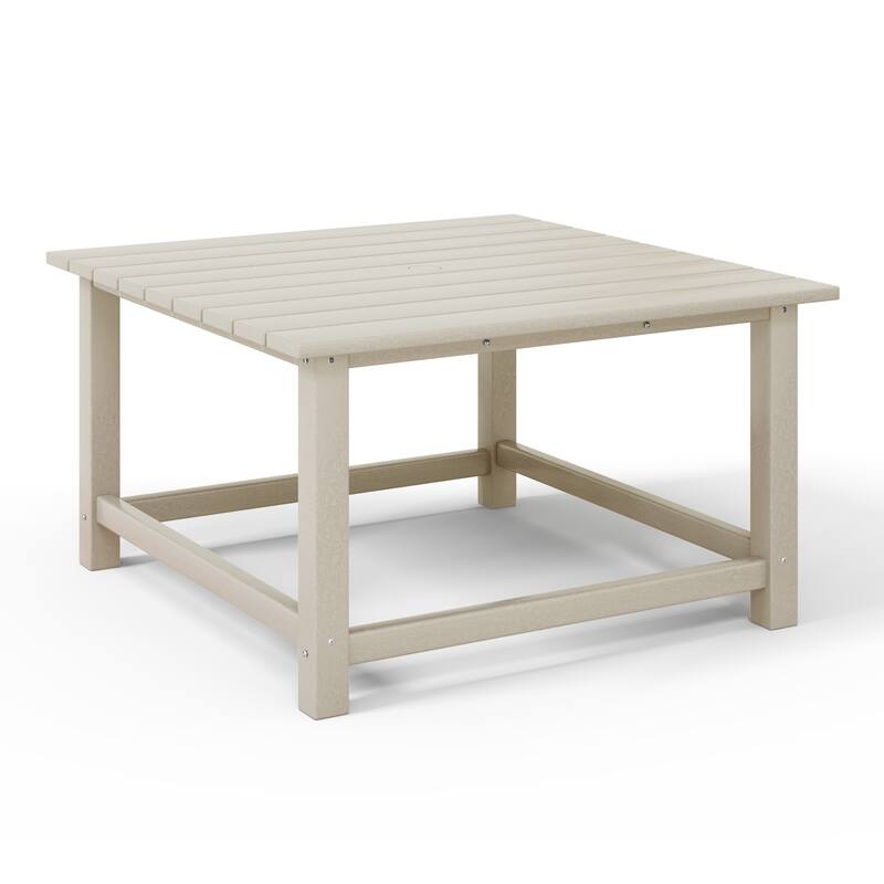 Laguna Outdoor 5-Piece Adirondack Chair With Square Coffee Table Conversation Set