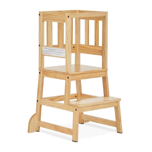 slide 2 of 24, Dream On Me 2-in-1 Funtastic Tower and Step Stool Natural