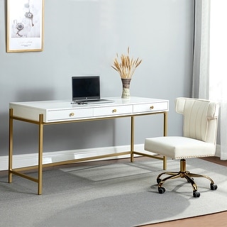 Tanisha Writing Desk with Drawers for The Office