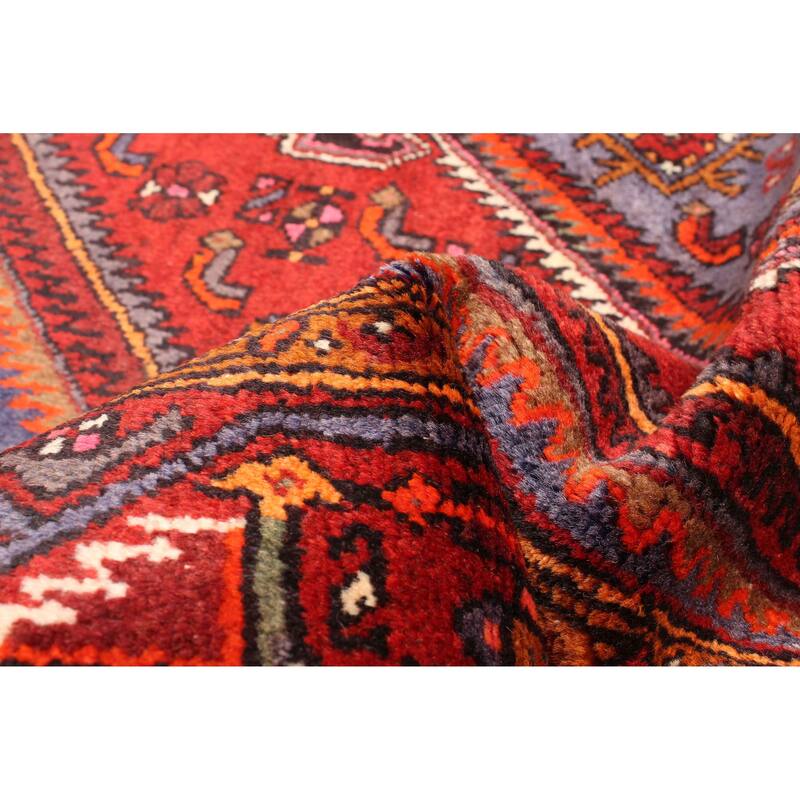 ECARPETGALLERY Hand-knotted Andelz Red Wool Rug - 4'9 x 6'9