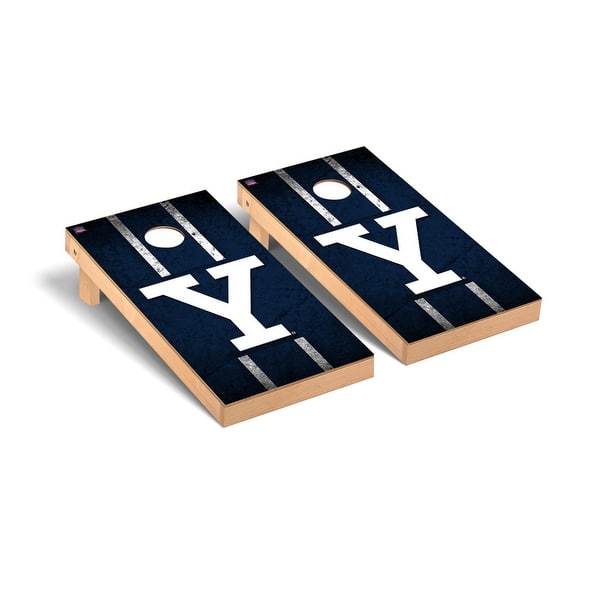 slide 2 of 5, Yale Bulldogs 2x4 Pro Cornhole Boards - V2 Include Carrying Case