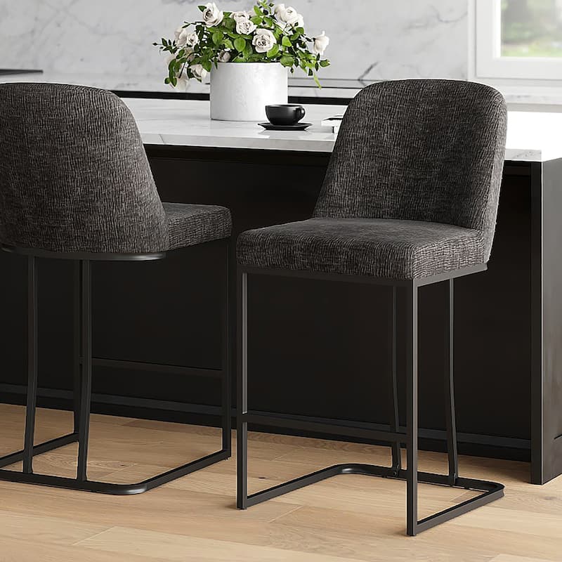 Modern Fabric 26" Counter Stool, Set of 4