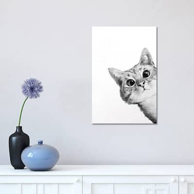 iCanvas "Sneaky Cat" by Laura Graves Canvas Print