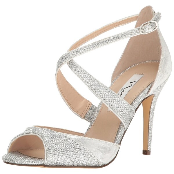 Nina Womens Celosia Suede Almond Toe Bridal Strappy Sandals
