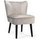 preview thumbnail 27 of 31, Costway Set of 2 Armless Accent Chair Upholstered Leisure Chair Single - 23'' x 27.5'' x 30''