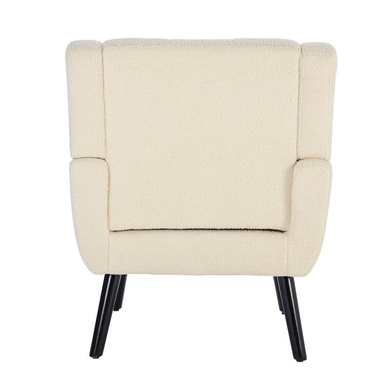20.4'' Seat Wide Accent Chair with Tufted Back,Upholstered Armchairs for Living Room