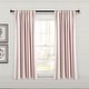 preview thumbnail 36 of 85, Lush Decor Farmhouse Stripe Yarn Dyed Cotton Window Curtain Panel Pair 63" x 42" - Red