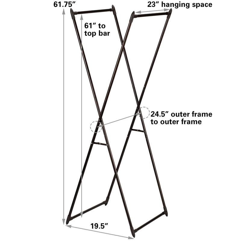 Household Essentials Valet Folding Clothes Rack