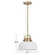 preview thumbnail 13 of 21, Arte Metal 2-Tone Ceiling Light - 12.0"L x 12.0"W x 9.5"H