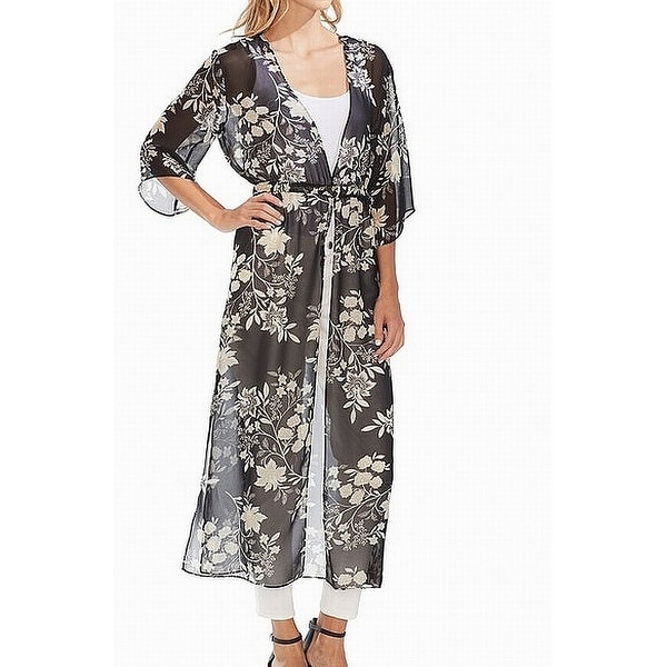 floral maxi cardigan