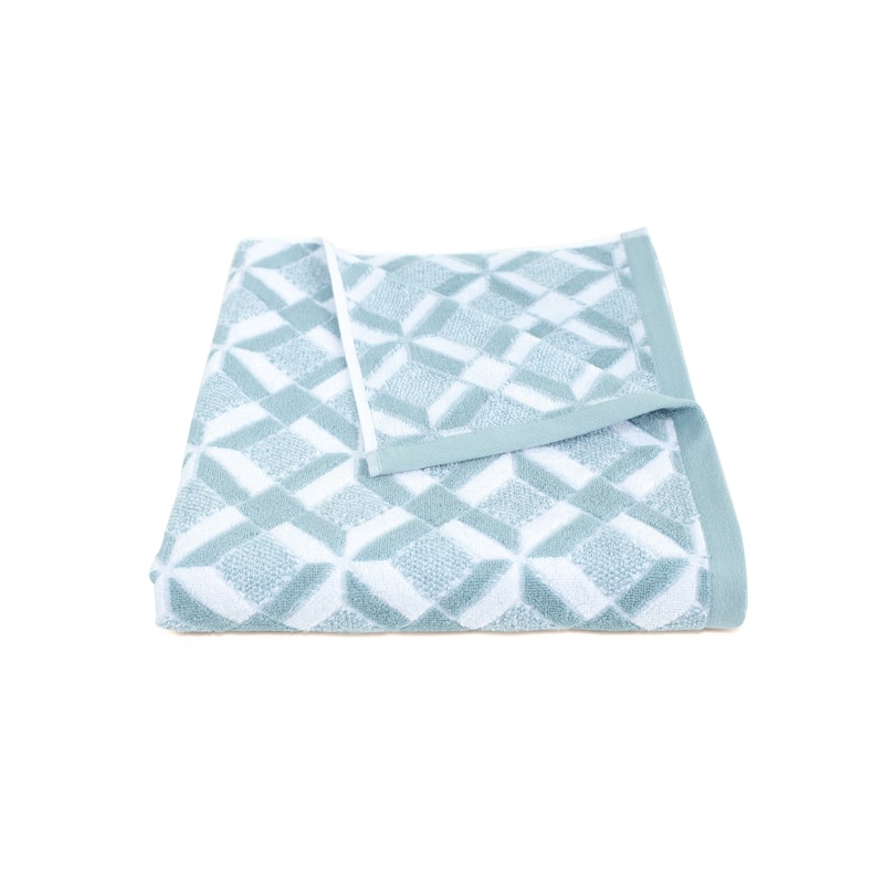 Martex Geo Blue Bath Towel - Bath Towel - Mineral