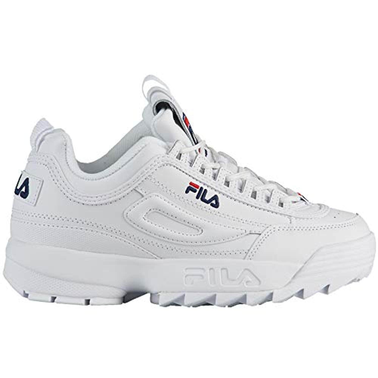 Fila Boy's Disruptor II Sneaker, White 