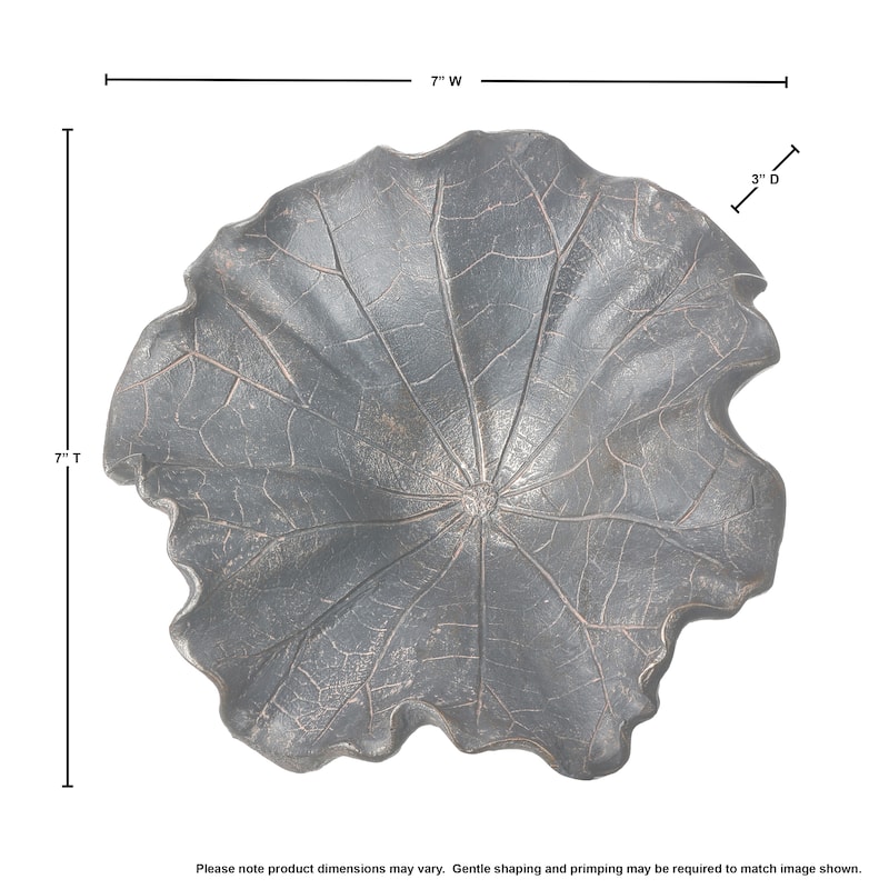 Lotus Leaf Wall Décor 7"D