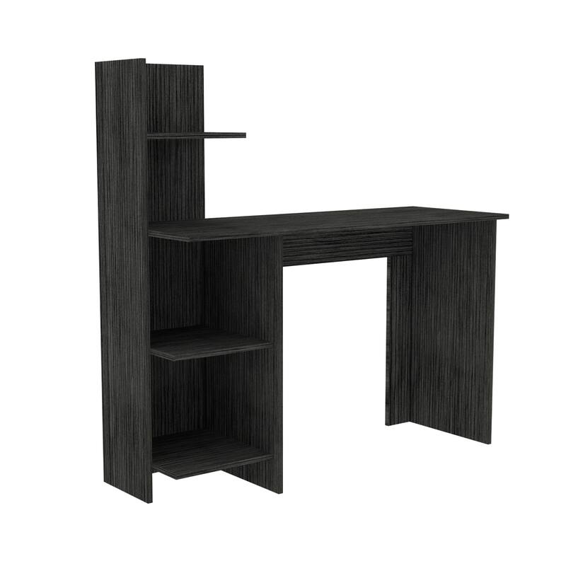 47-Inch Computer Desk with Open Shelves for Home Office Use