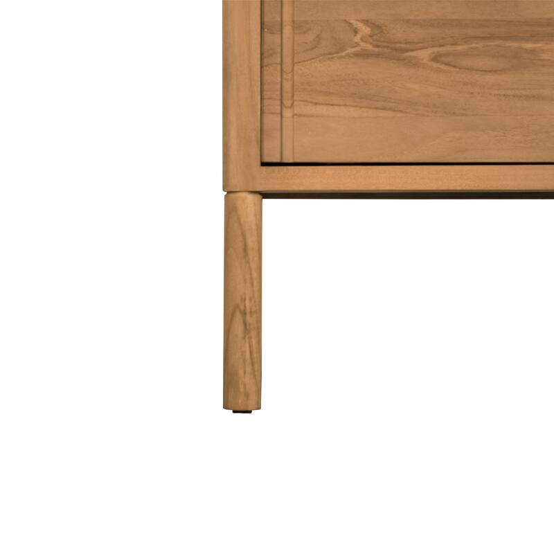 Avanity Carina Bathroom Vanity in Coffee Teak with Carrara White Marble Top