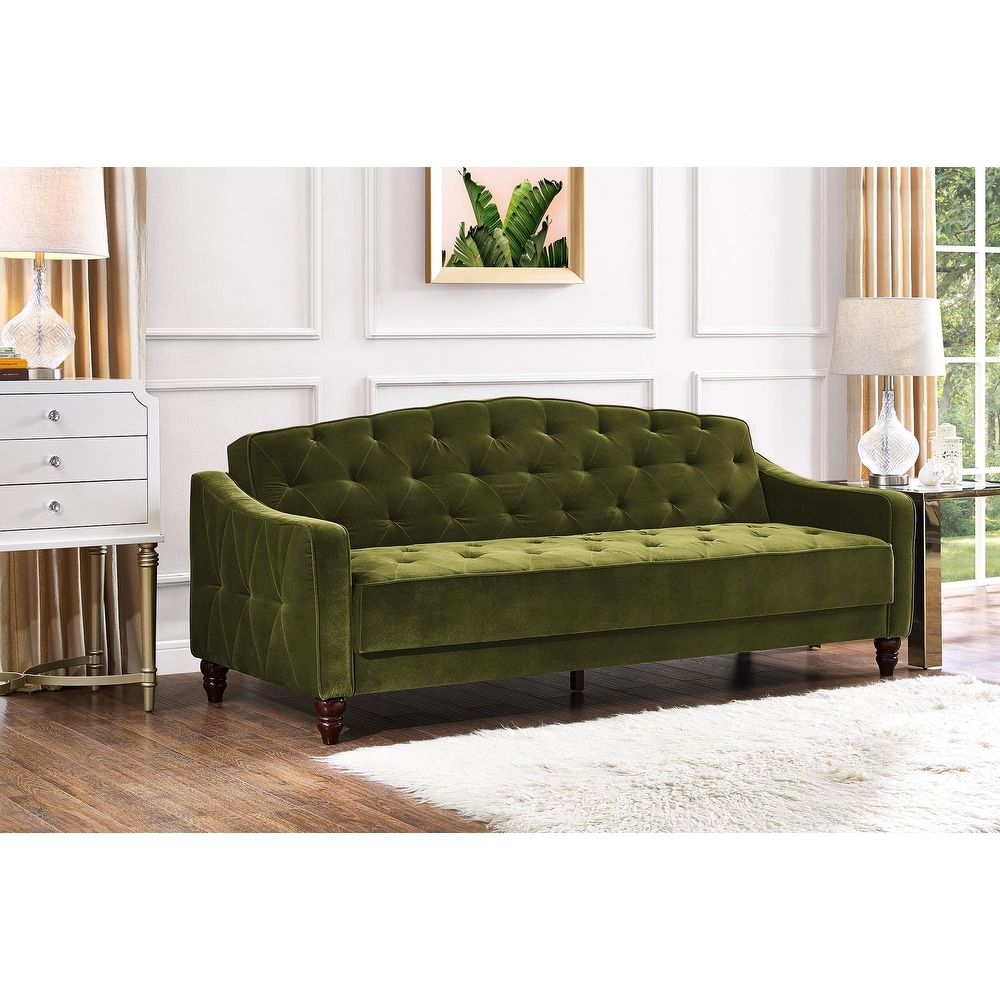 Green cheap vintage sofa