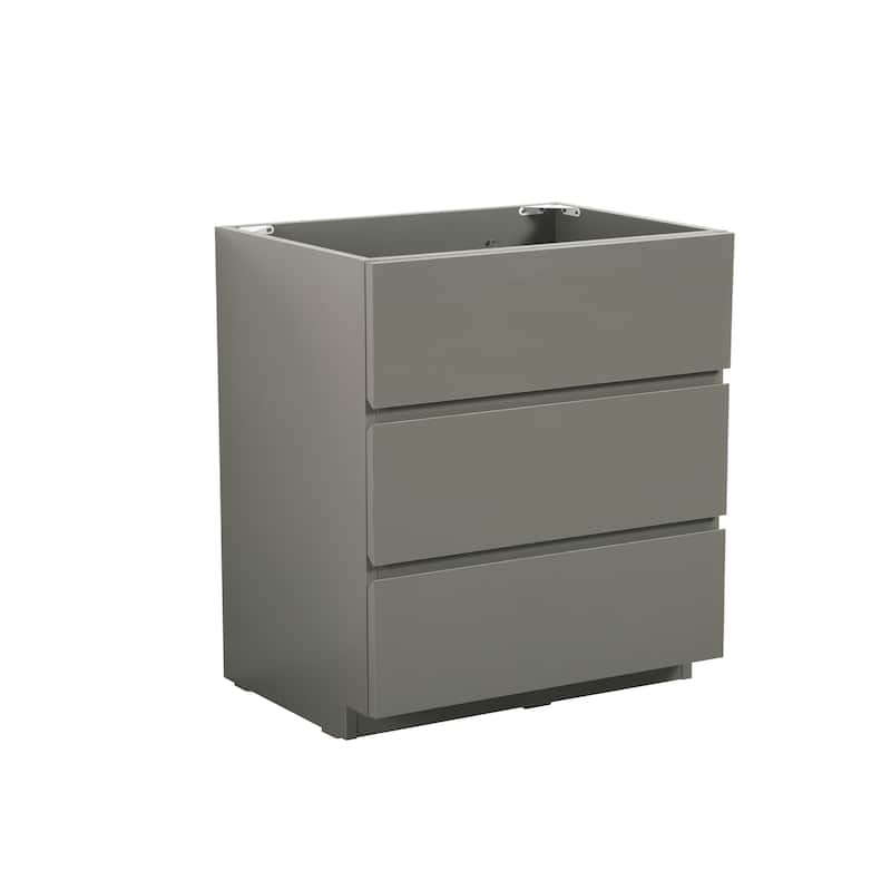 (Base Only) Floor Cabinet Vanity Base with 3 Drawers