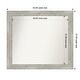 preview thumbnail 37 of 119, Dove Greywash Framed Non-Beveled Custom Wall Mirror, Bathroom Vanity Mirror Outer Size: 42 x 37