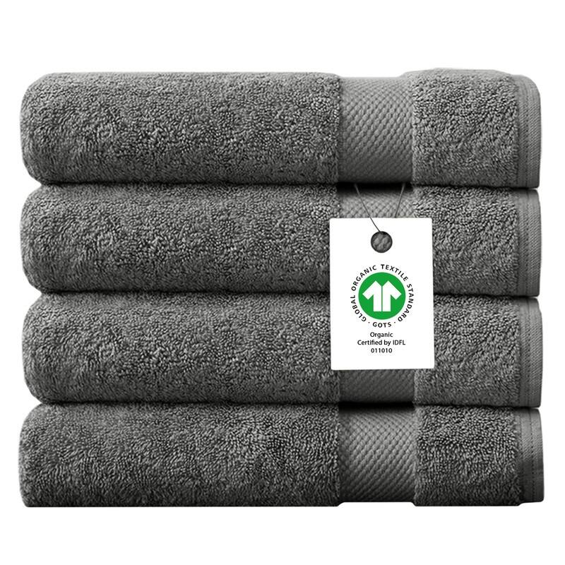 Delara Organic Cotton Feather Touch Quick Dry 650 GSM Bath Sheet, 36"X70"