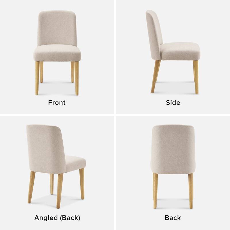 Mopio Logan Upholstered Beige Dining Chair
