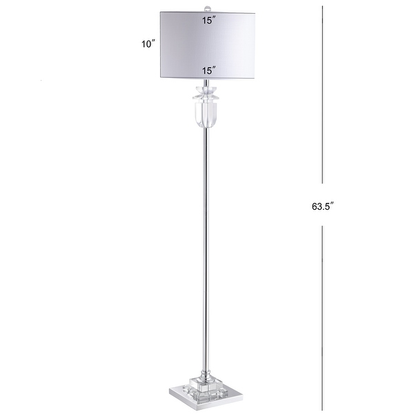 Chrome and crystal floor lamp discount