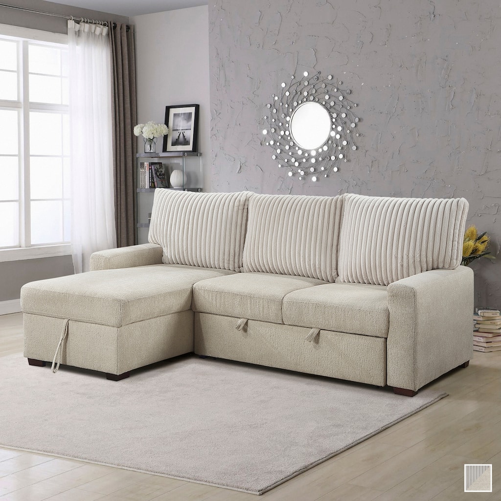 Liatris 2-Piece Sectional Sofa with Pull-out Bed and Left Chaise
