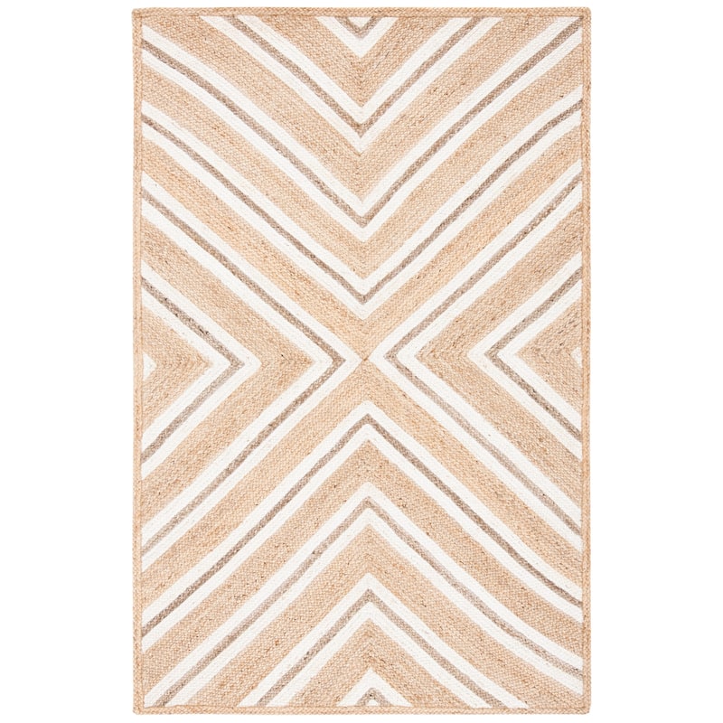 SAFAVIEH Natural Fiber Jetta Geometric Jute Rug