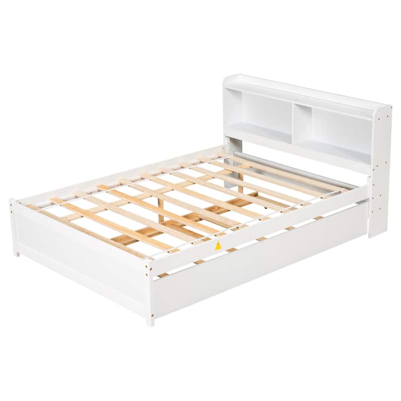 Full Bed with Trundle Bookcase