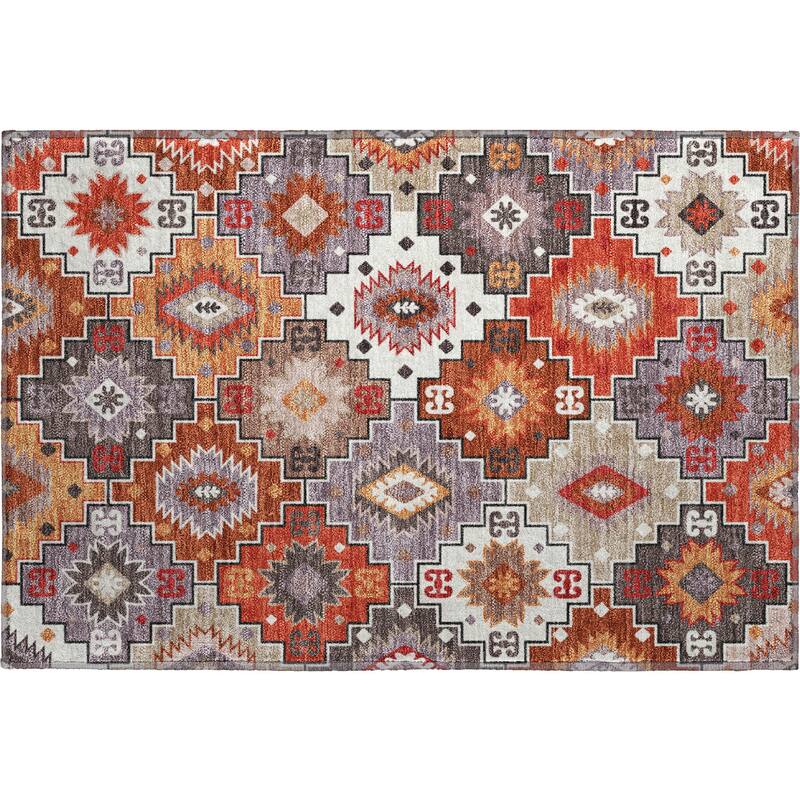 Premium Washable Super Soft Southwest Tribal Mayfield Rug