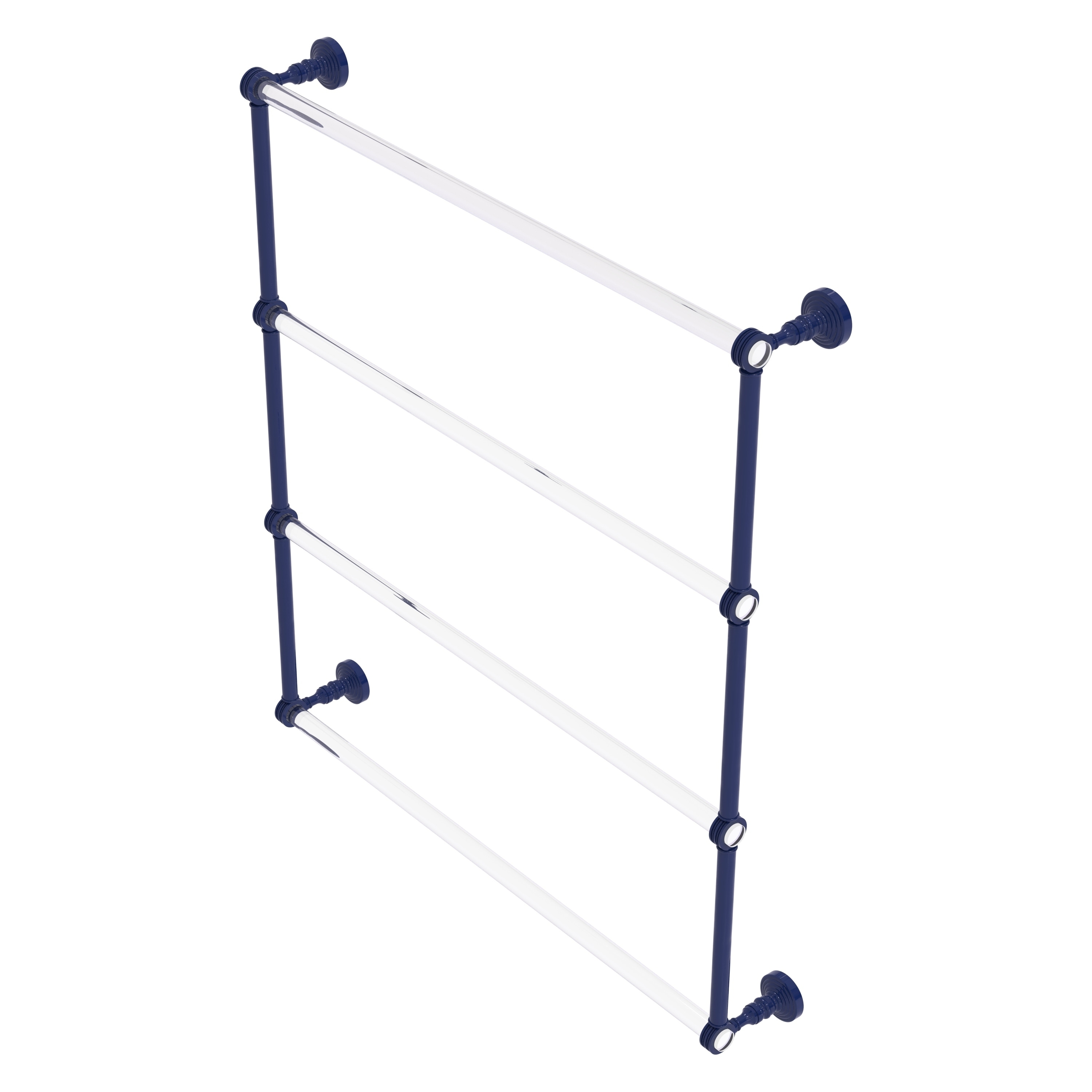 Allied Brass Pacific Grove Collection 4 Tier 24 Inch Ladder Towel Bar with Dotted Accents
