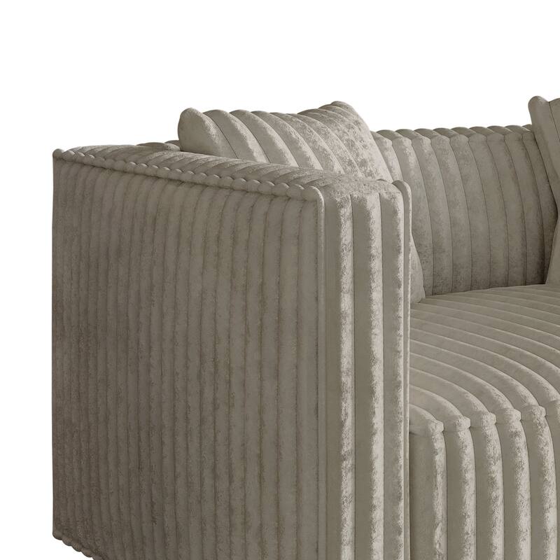 CraftPorch Mid Century Modern Upholstered Loveseat - N/A
