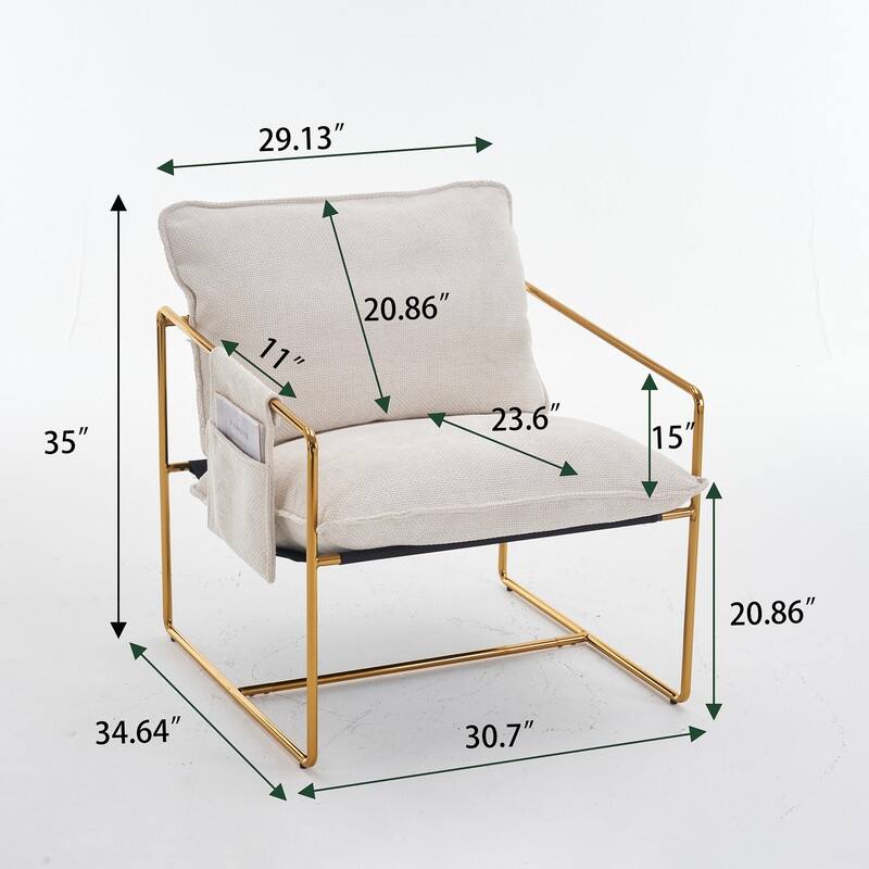 2 PCS Hanging Accent Chair,Lazy Sofa Chair wArm Pocket