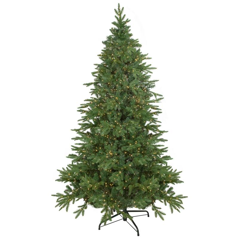 7.5' Birch River Fir Artificial Christmas Tree, Clelight Clear Lights - 7.5 Foot