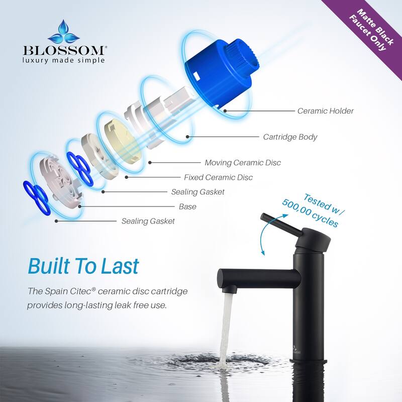 Solid Brass Leed Free Single Handle Bathroom Faucet