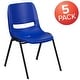 preview thumbnail 28 of 33, 5 Pack 440 lb. Capacity Kid's Ergonomic Shell Stack Chair - 19.25"D x 15.25"W x 24.5"H