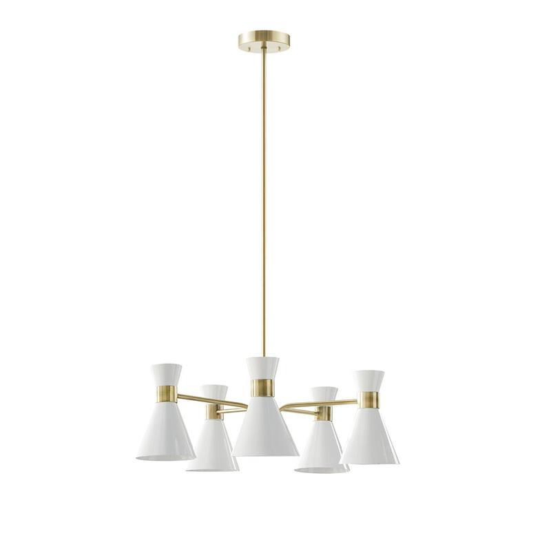 5-Light Metal Chandelier