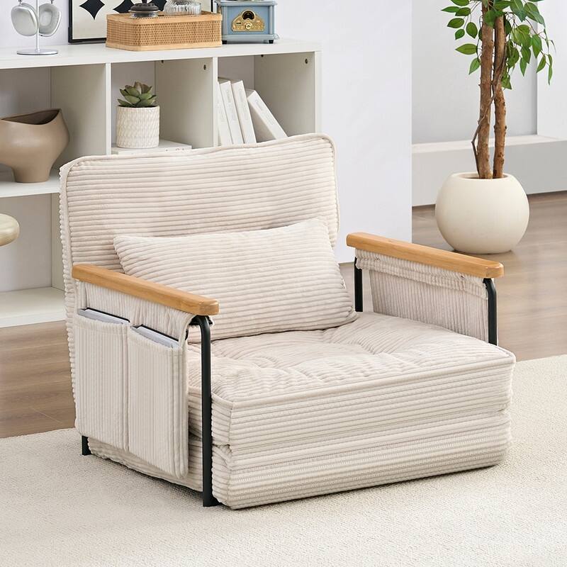 Mixoy Muti-Functional Folding Floor Sofa Bed,3-Seater,2-Seater,1-Seater Lazy Futon Sofa with 6 Position Adjustable Backrest