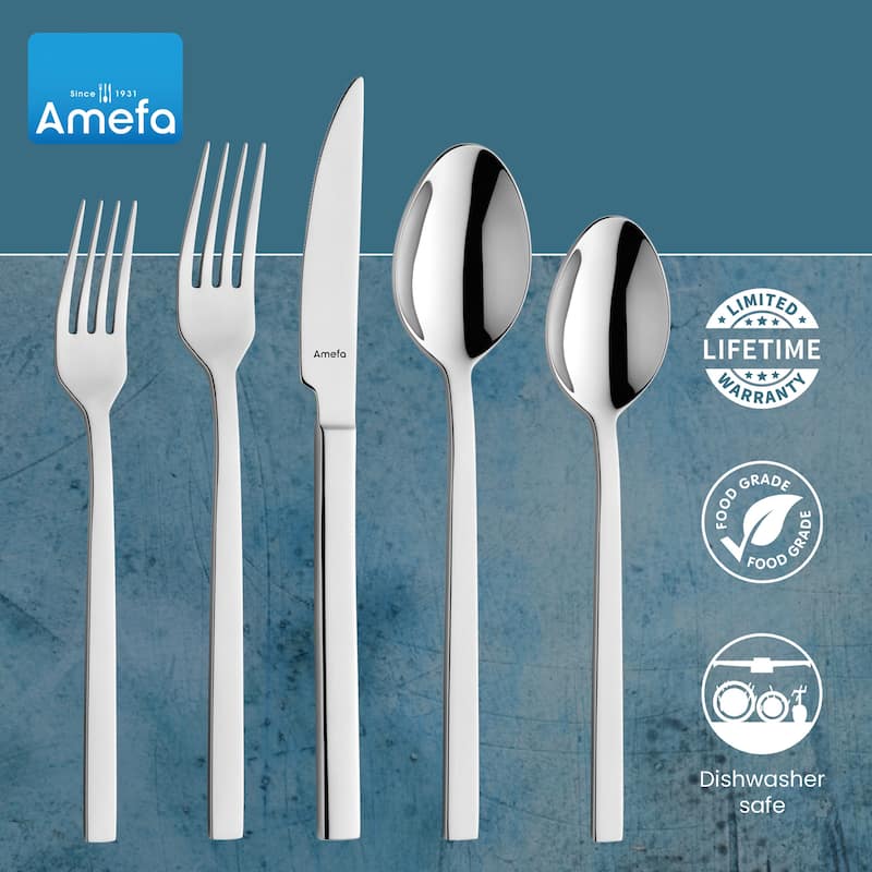 Amefa Cube 20 piece Premium Stainless Steel Flatware Set