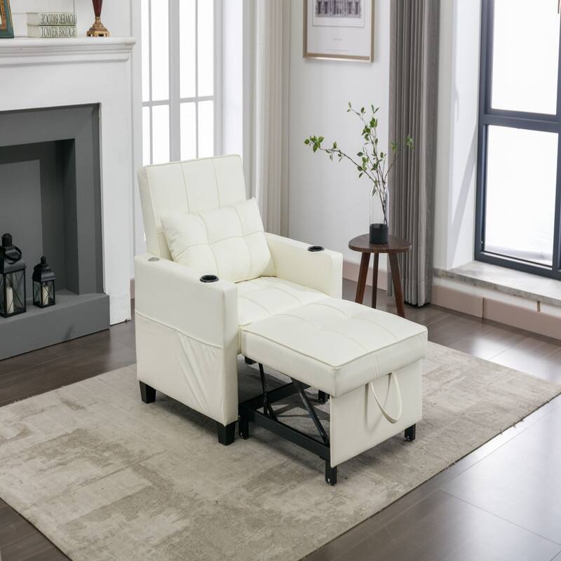 3-in-1 Pull Out Sleeper Chair Beds with USB Ports